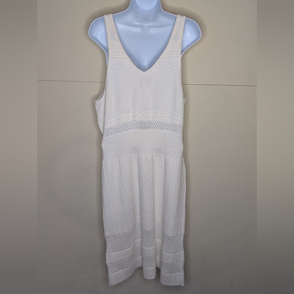 NWT Alp N Rock+ Crocheted Dress Tank Top Cream Mid length - Picture 4 of 7